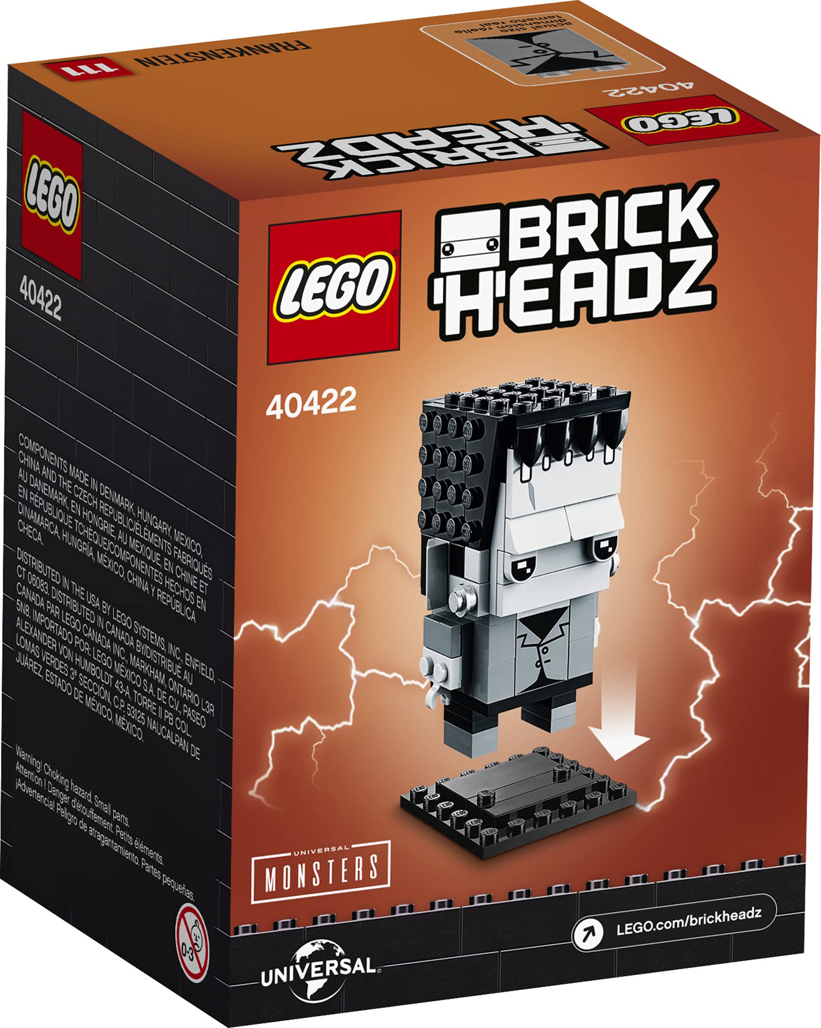 LEGO BrickHeadz Frankenstein 40422 Building Kit (108 Pieces)