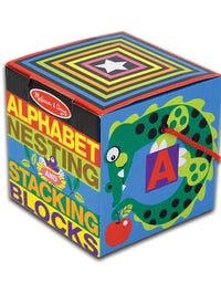 Melissa & Doug Deluxe 10-Piece Alphabet Nesting and Stacking Blocks
