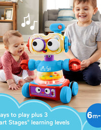 Fisher-Price 4-in-1 Ultimate Learning Bot, Electronic Activity Toy with Lights, Music and Educational Content for Infants and Kids 6 Months to 5 Years
