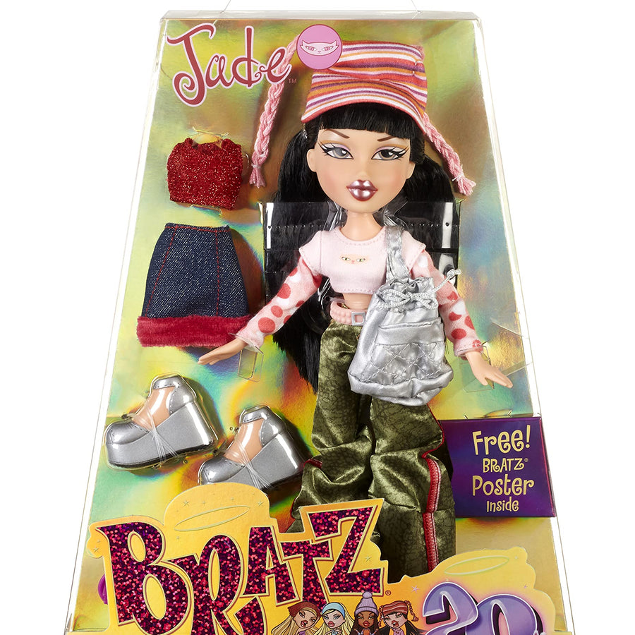 Bratz 20 Yearz Special Anniversary Edition Original Fashion Doll Jade with Accessories and Holographic Poster | Collectible Doll | For Collector Adults and Kids of All Ages
