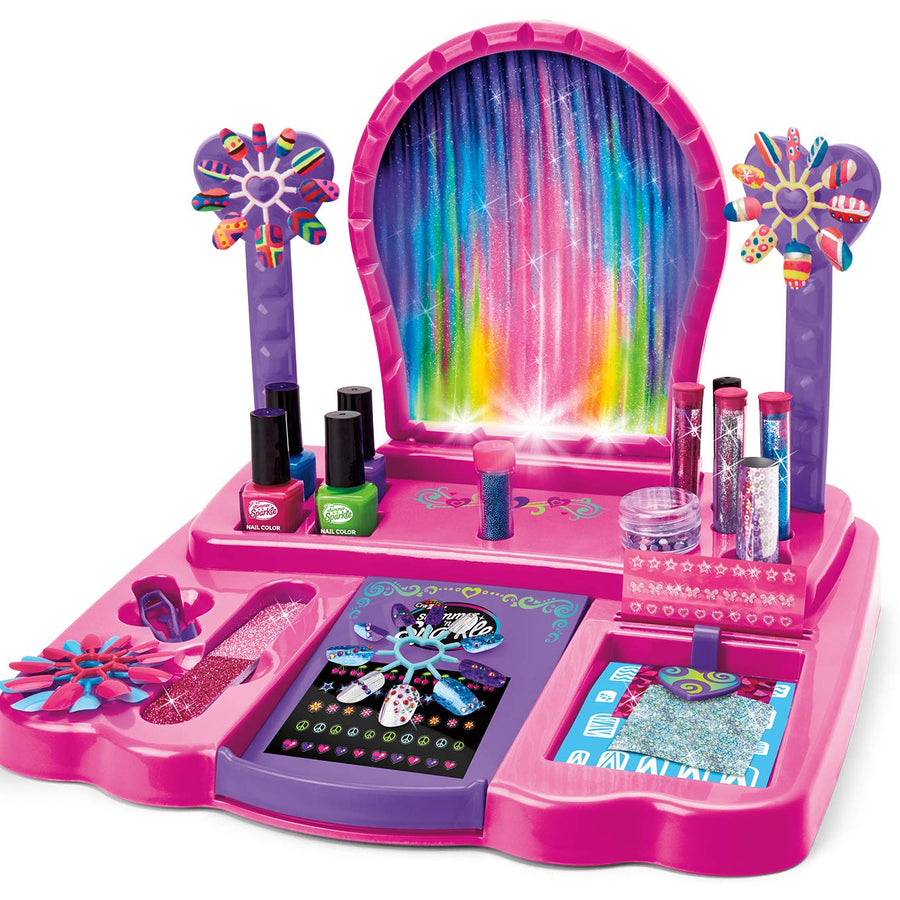 Cra-Z-Art Shimmer 'n Sparkle 8-in-1 Lite-Up Designer Nail Studio