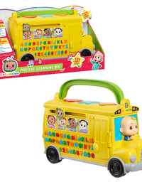 CoComelon Musical Learning Bus, Number and Letter Recognition, Phonetics, Yellow School Bus Toy Plays ABCs and Wheels on the Bus, by Just Play
