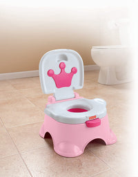 Fisher-Price Pink Princess Stepstool Potty
