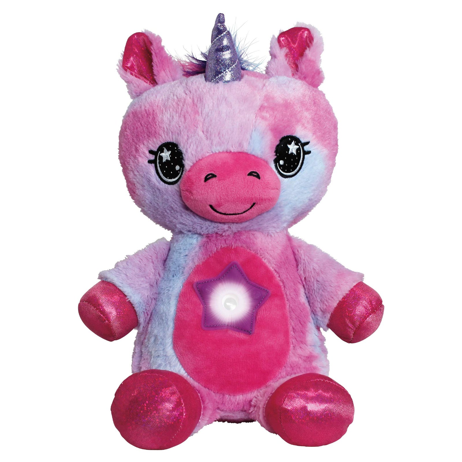 Ontel Star Belly Dream Lites, Stuffed Animal Night Light, Magical Pink and Purple Unicorn, As Seen on TV