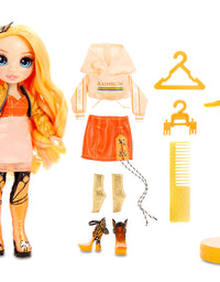 Rainbow Surprise Rainbow High Poppy Rowan - Orange Clothes Fashion Doll with 2 Complete Mix & Match Outfits and Accessories, Toys for Kids 6 to 12 Years Old
