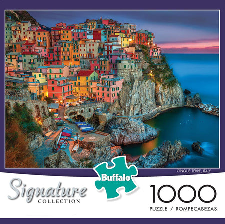 Buffalo Games - Cinque Terre - 1000 Piece Jigsaw Puzzle Multi, 26.75"L X 19.75"W