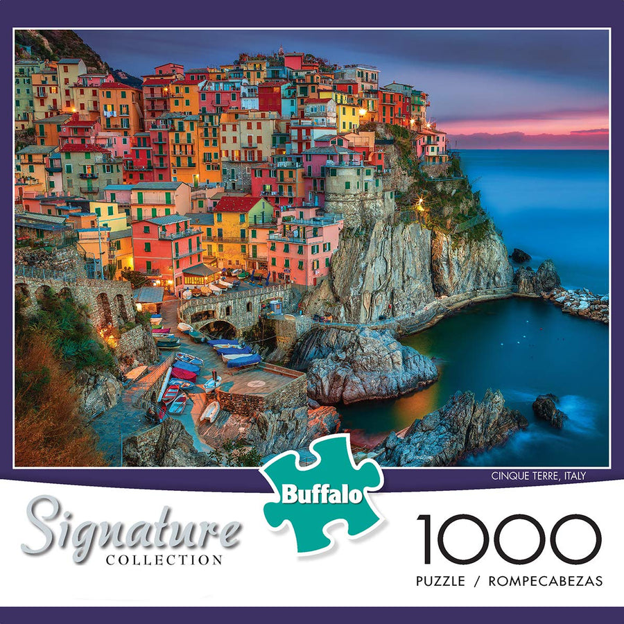 Buffalo Games - Cinque Terre - 1000 Piece Jigsaw Puzzle Multi, 26.75"L X 19.75"W