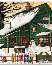 Buffalo Games - Charles Wysocki - Cocoa Break at The Copperfields - 500 Piece Jigsaw Puzzle Multi, 21.25"L X 15"W
