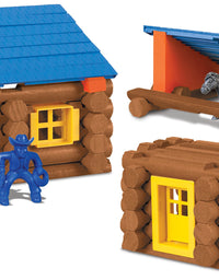 LINCOLN LOGS – Oak Creek Lodge – 137 Pieces - Real Wood Logs-Ages 3+ - Best Retro Building Gift Set for Boys/Girls – Creative Construction Engineering – Top Blocks Game Kit - Preschool Education Toy
