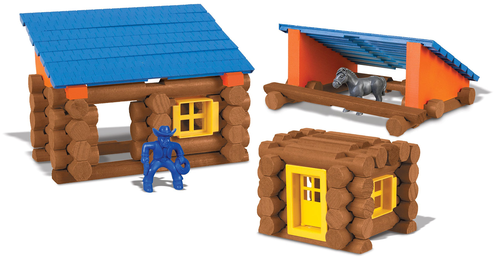 LINCOLN LOGS – Oak Creek Lodge – 137 Pieces - Real Wood Logs-Ages 3+ - Best Retro Building Gift Set for Boys/Girls – Creative Construction Engineering – Top Blocks Game Kit - Preschool Education Toy