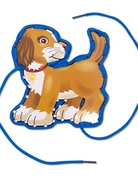 Melissa & Doug Lace and Trace Activity Set: Pets - 5 Wooden Panels and 5 Matching Laces
