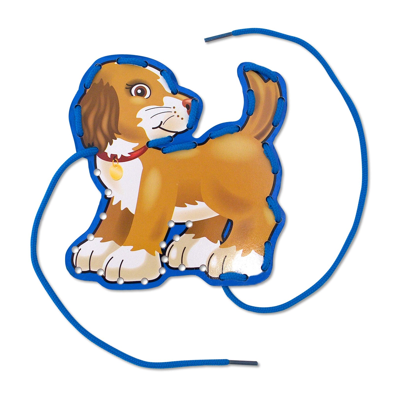 Melissa & Doug Lace and Trace Activity Set: Pets - 5 Wooden Panels and 5 Matching Laces