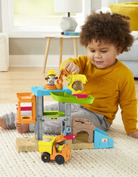 Fisher-Price Little People Load Up ‘n Learn Construction Site, Musical playset with Dump Truck for Toddlers and Preschool Kids Ages 1 ½ to 5 Years
