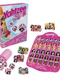 Hasbro Gaming Yahtzee Jr.: Disney Princess Edition Board Game for Kids Ages 4 and Up, for 2-4 Players, Counting and Matching Game for Preschoolers (Amazon Exclusive)
