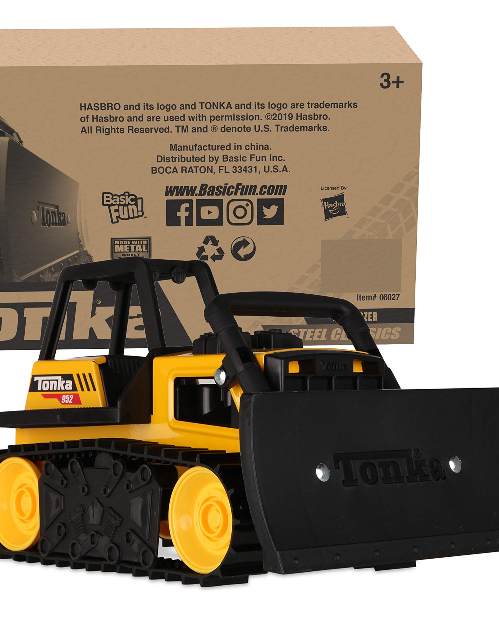 Tonka - Steel Classics Bulldozer, Frustration-Free Packaging (FFP)