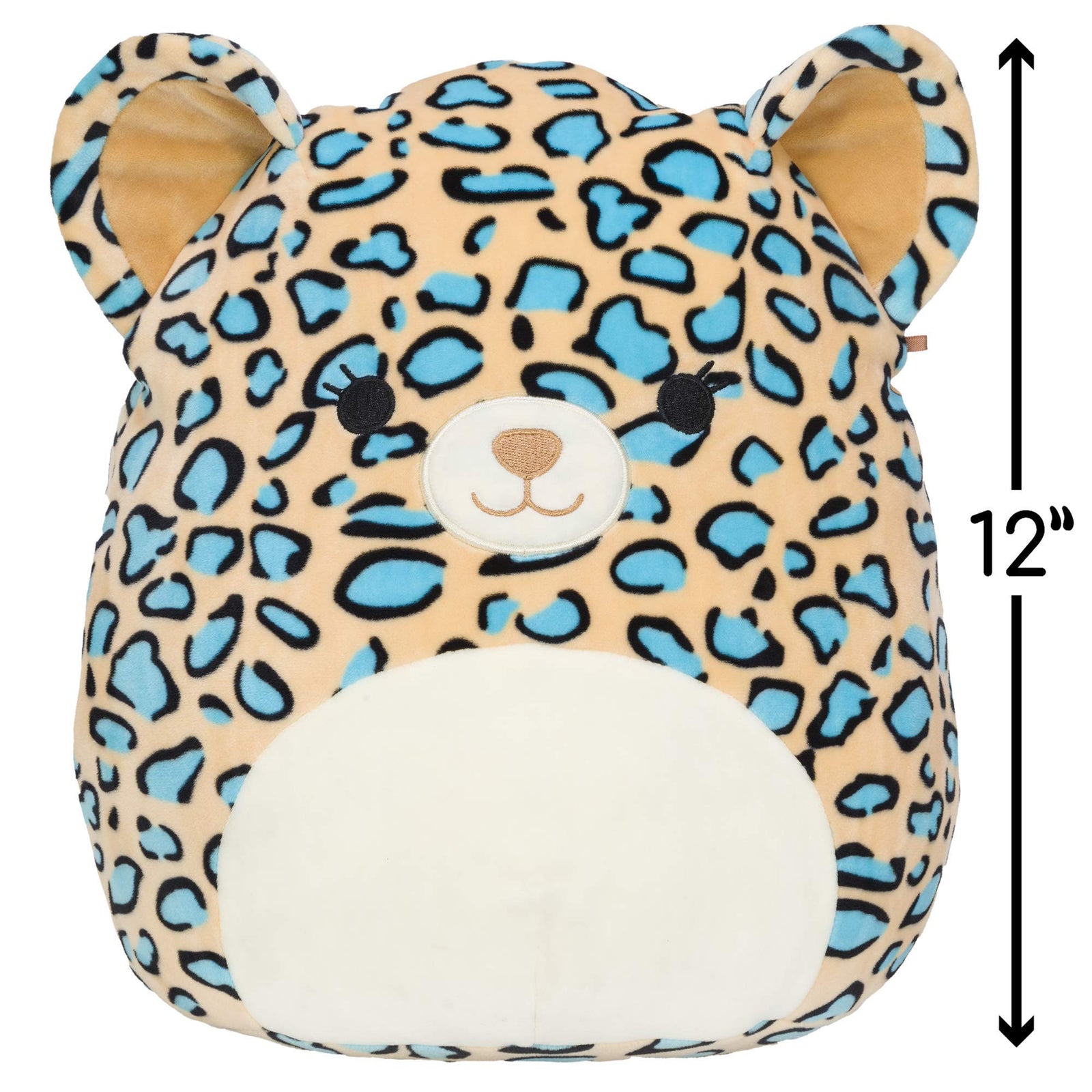 Squishmallow Official Kellytoy Plush 12" Liv The Teal Leopard - Ultrasoft Stuffed Animal Plush Toy