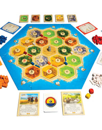 Catan Board Game (Base Game) | Family Board Game | Board Game for Adults and Family | Adventure Board Game | Ages 10+ | for 3 to 4 Players | Average Playtime 60 Minutes | Made by Catan Studio
