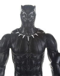 Avengers Marvel Endgame Titan Hero Series Black Panther 12" Action Figure, Brown/A
