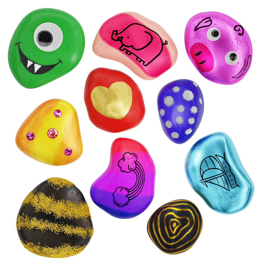 Rock Painting Kit for Kids - Arts and Crafts for Girls & Boys Ages 6-12 - Craft Kits Art Set - Supplies for Painting Rocks - Best Tween Paint Gift, Ideas for Kids Activities Age 4 5 6 7 8 9 10…