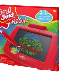 Etch A Sketch Freestyle, Drawing Tablet with 2-in-1 Stylus Pen and Paintbrush, Magic Screen, Kids Toys for Ages 3 and up
