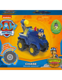 Paw Patrol, Dino Rescue Rocky’s Deluxe Rev Up Vehicle with Mystery Dinosaur Figure
