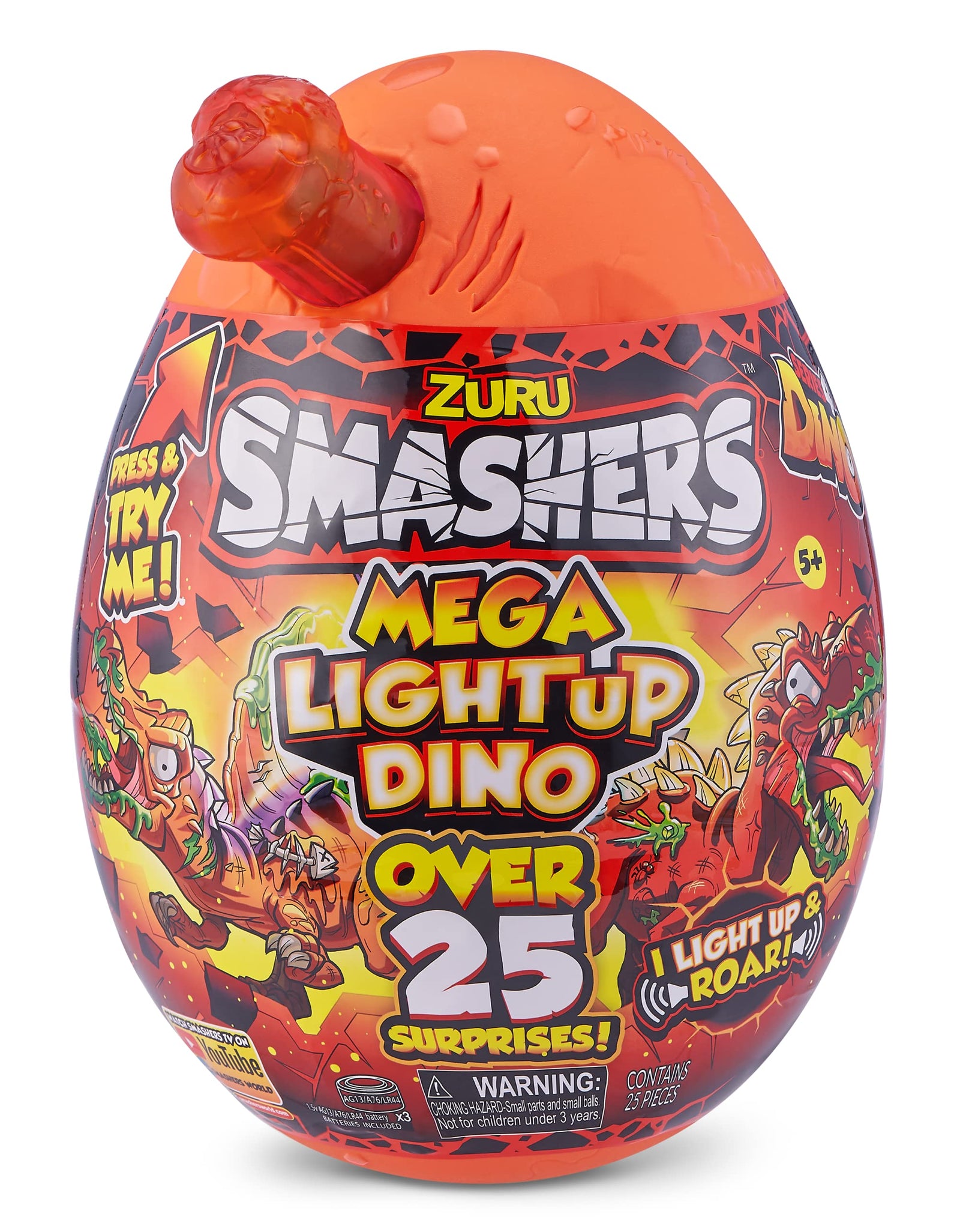 Smashers Epic Egg Series 4 Mega Light-Up Dino T-Rex by Zuru