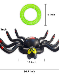 JOYIN Halloween Spider Toss Game,Huge Inflatable 37 Inch Spider Ring Toss Game, Perfect for Halloween Party Favor
