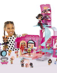 LOL Surprise OMG Glamper Fashion Camper Doll Playset with 55+ Surprises, Fully-Furnished with Light Up Pool, Water Slide, Bunk Beds, Cafe, BBQ Grill, DJ Booth - Gift Toy for Girls Ages 4 5 6 7+ Years
