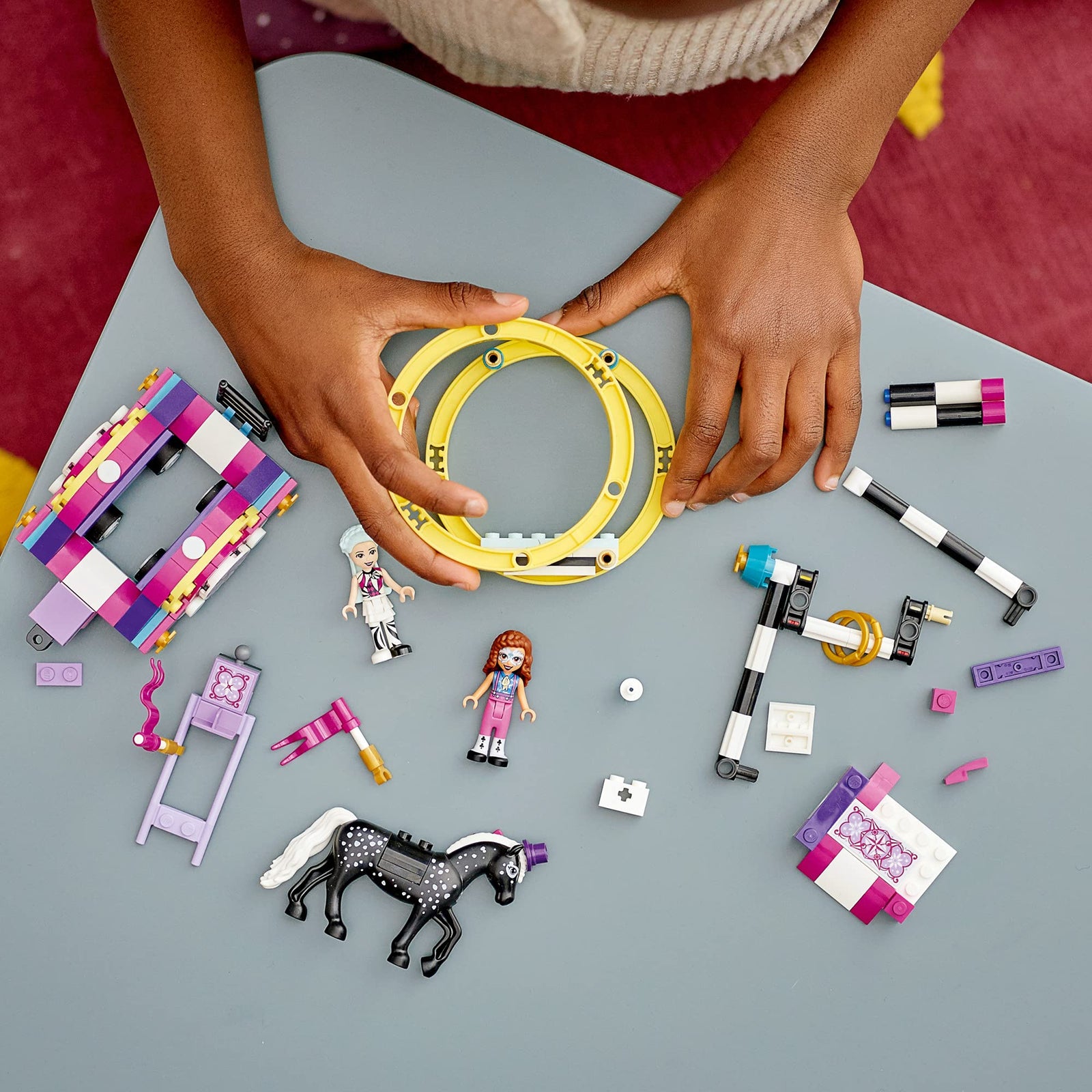LEGO Friends Magical Acrobatics 41686 Building Kit; Carnival Pretend Play Toy for Kids Who Love Gymnastics Gifts; New 2021 (223 Pieces)