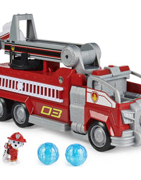PAW Patrol, Marshall’s Transforming Movie City Fire Truck with Extending Ladder, Lights, Sounds and Action Figure, Kids Toys for Ages 3 and up
