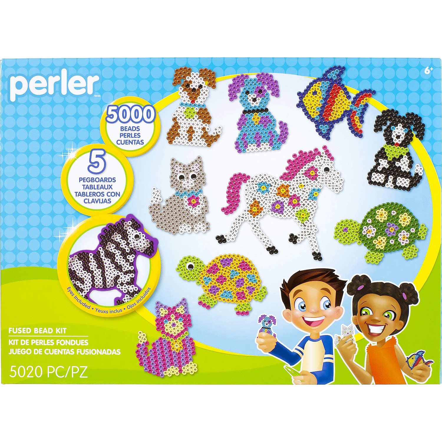 Perler Pet Parade Deluxe Fuse Bead Craft Activity Kit, 5020 pcs