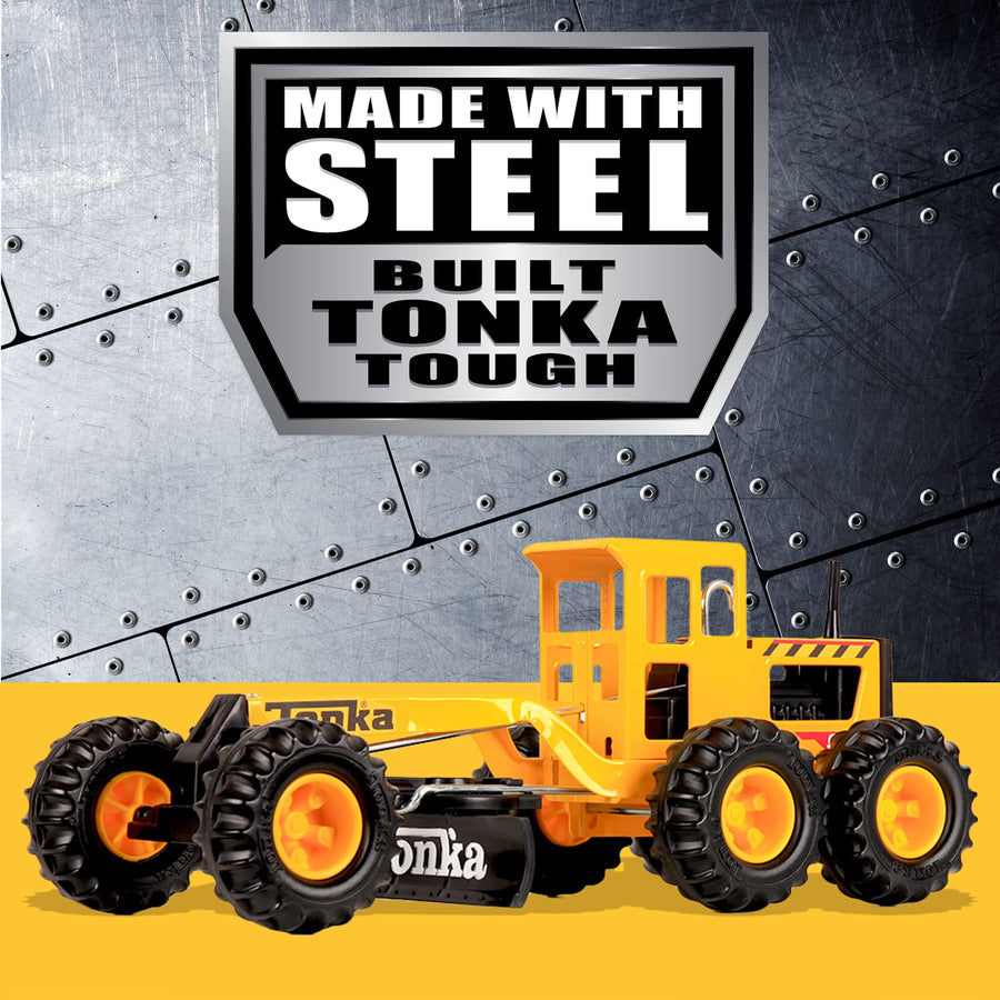 Tonka - Steel Classics Road Grader - Amazon Exclusive - Frustration Free Packaging