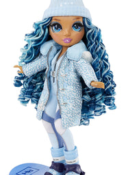 Rainbow High Winter Break Skyler Bradshaw – Blue Fashion Doll and Playset with 2 Designer Outfits, Snowboard Accessories, Gift for Kids and Collectors, Toys for Kids Ages 6 7 8+ to 12 Years Old
