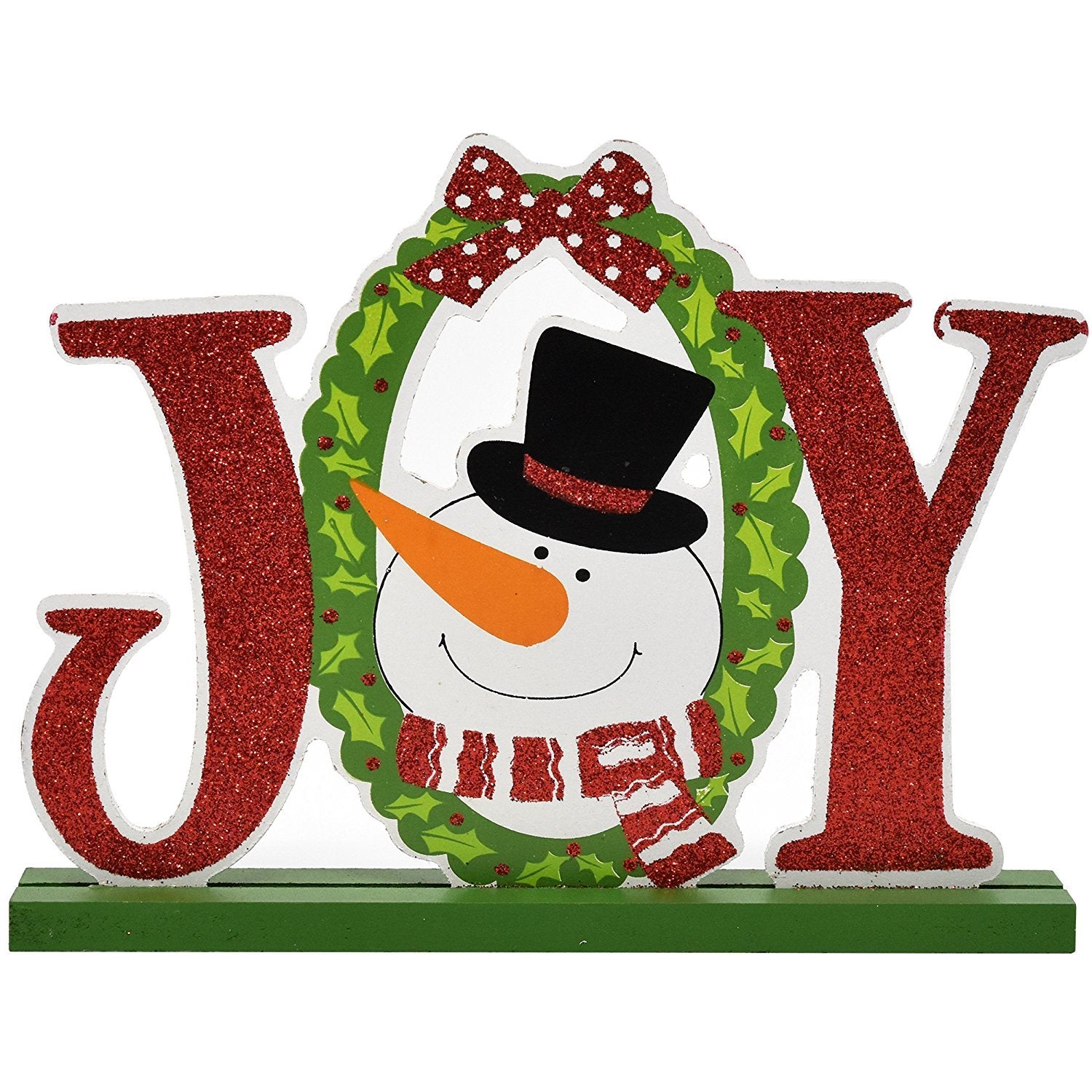 6 Christmas Table Decorations for Dinner Party Coffee Table Snowman Santa Reindeer Noel Joy Believe Merry Christmas Happy Holidays Centerpiece