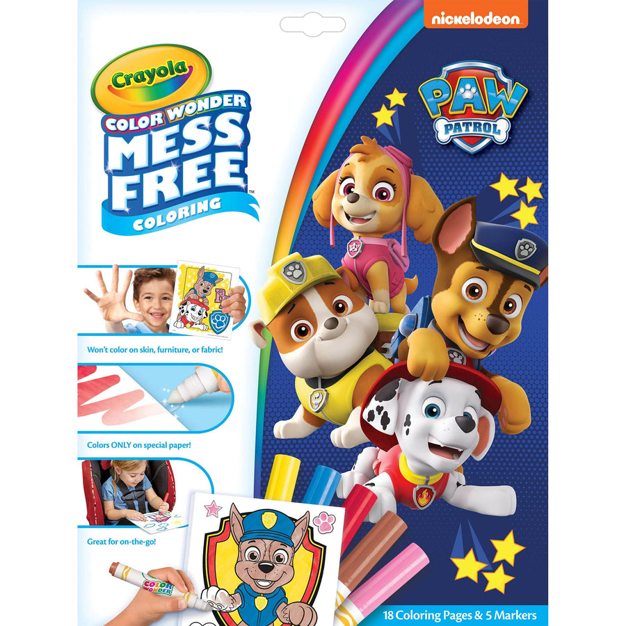 Crayola Paw Patrol Color Wonder, Mess Free Coloring Pages & Markers, Styles May Vary, Gift