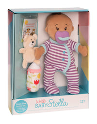 Manhattan Toy Wee Baby Stella Beige Sleepy Times Scent 12" Soft Baby Doll Set
