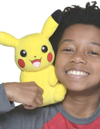 Pokemon Official & Premium Quality 8-Inch Pikachu Plush - Adorable, Ultra-Soft, Plush Toy, Perfect for Playing & Displaying - Gotta Catch ‘Em All , Yellow
