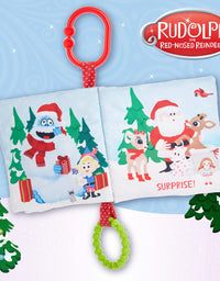 KIDS PREFERRED Rudolph The Red-Nosed Reindeer On The Go Soft Teether Book
