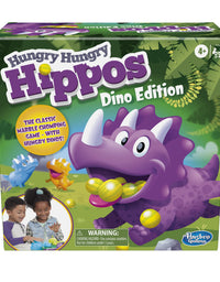 Hasbro Gaming Hungry Hungry Hippos Dino Edition Board Game, Pre-School Game for Ages 4 and Up; for 2 to 4 Players (Amazon Exclusive)
