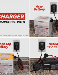 SafeAMP 12-Volt Charger for Power Wheels Gray Battery and Orange Top Battery

