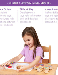 Melissa & Doug Disney Princess Wooden Stamp Set: 9 Stamps, 5 Colored Pencils, and 2-Color Stamp Pad
