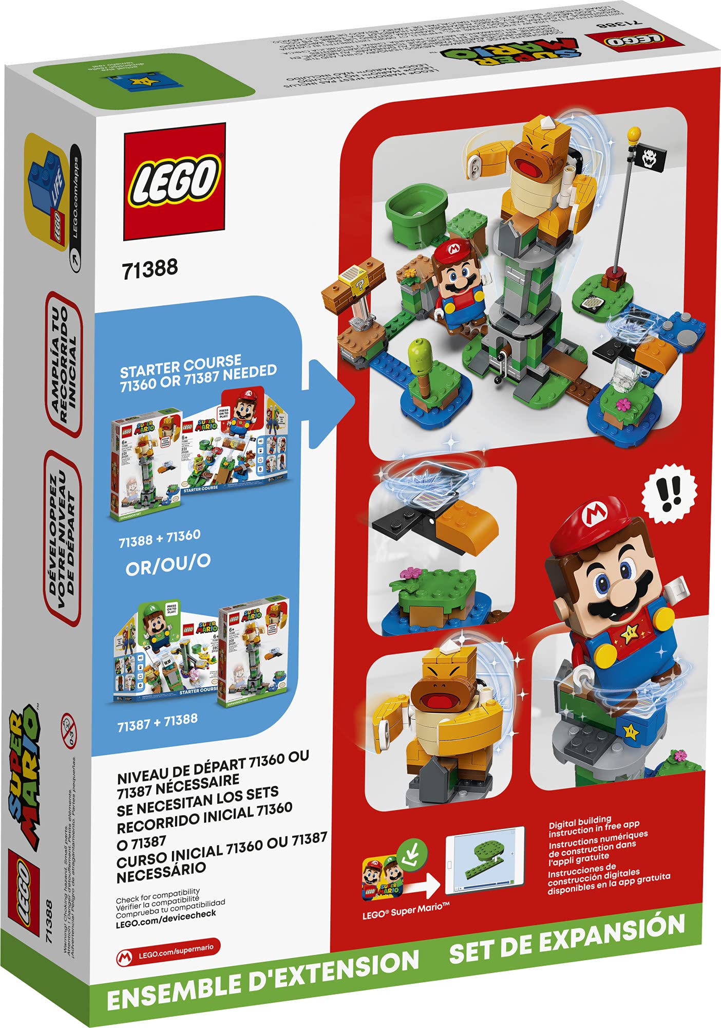 LEGO Super Mario Boss Sumo Bro Topple Tower Expansion Set 71388 Building Kit; Collectible Toy for Kids; New 2021 (231 Pieces)