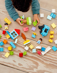 LEGO DUPLO Classic Brick Box 10913 First Set with Storage Box, Great Educational Toy for Toddlers 18 Months and up (65 Pieces)
