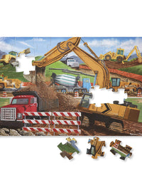 Melissa & Doug Building Site Jumbo Jigsaw Floor Puzzle (48 pcs, 2 x 3 feet long)
