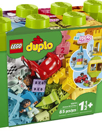 LEGO DUPLO Classic Deluxe Brick Box 10914 Starter Set with Storage Box, Great Educational Toy for Toddlers 18 Months and up (85 Pieces)
