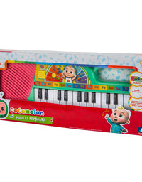 First Act Musical Keyboard, 23 Keys; Music and ABC Songs Pre-Recorded, Educational Music Toys, Carry N’ Go Handle
