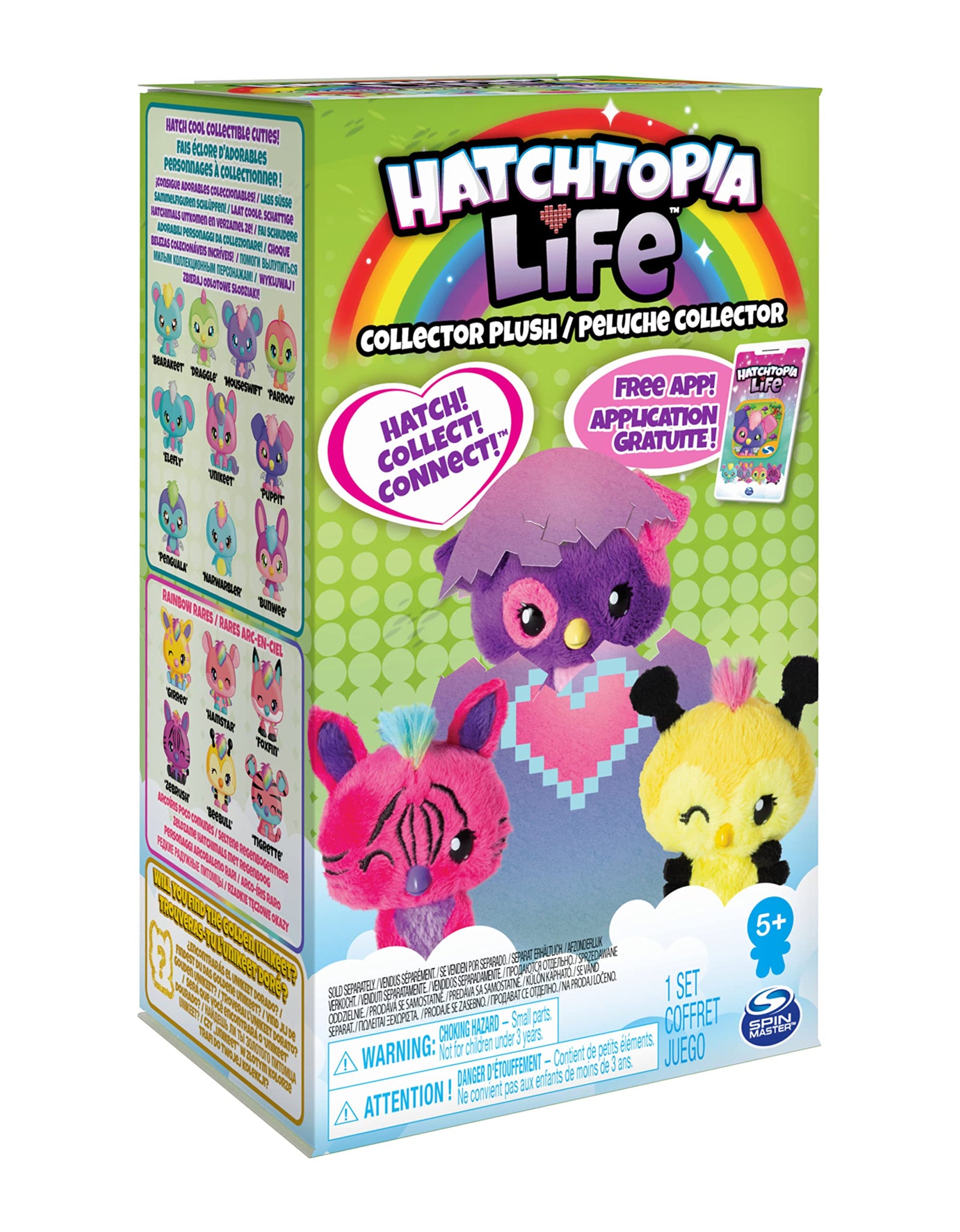 Hatchimals Hatchtopia Life 2-Pack, 2-inch tall Plush Hatchimals with Interactive Game, for Ages 5 and up (Styles May Vary)