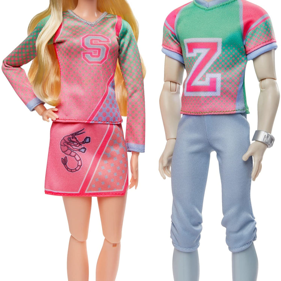 Zombies Disney 2-Pack, Addison Cheerleader and Zed Football Player Dolls (~12-in),11 Bendable “Joints,” Great Gift for Ages 5+ [Amazon Exclusive], Multi, HFJ66