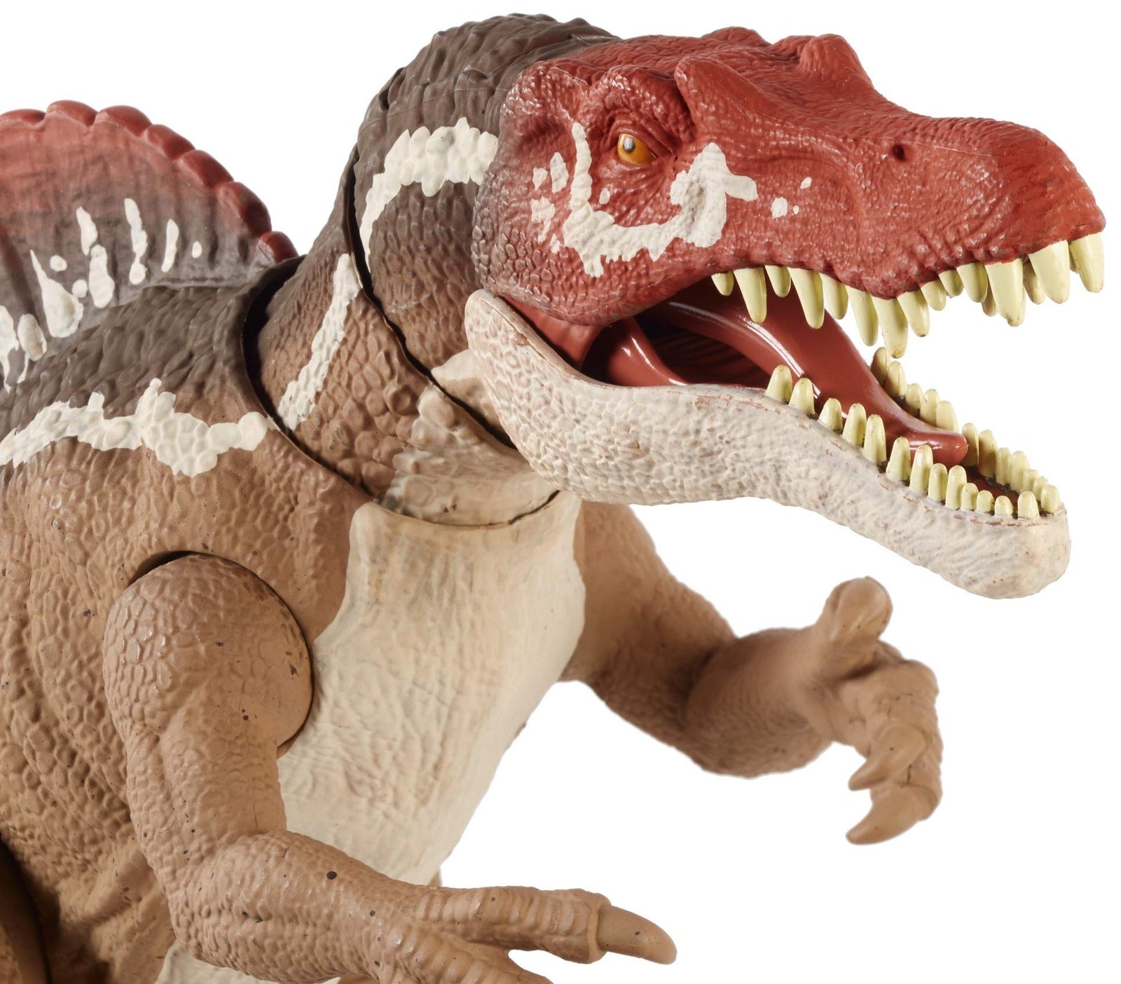 Jurassic World Extreme Chompin' Spinosaurus Dinosaur Action Figure, Huge Bite, Authentic Decoration, Movable Joints, Ages 4 Years Old & Up
