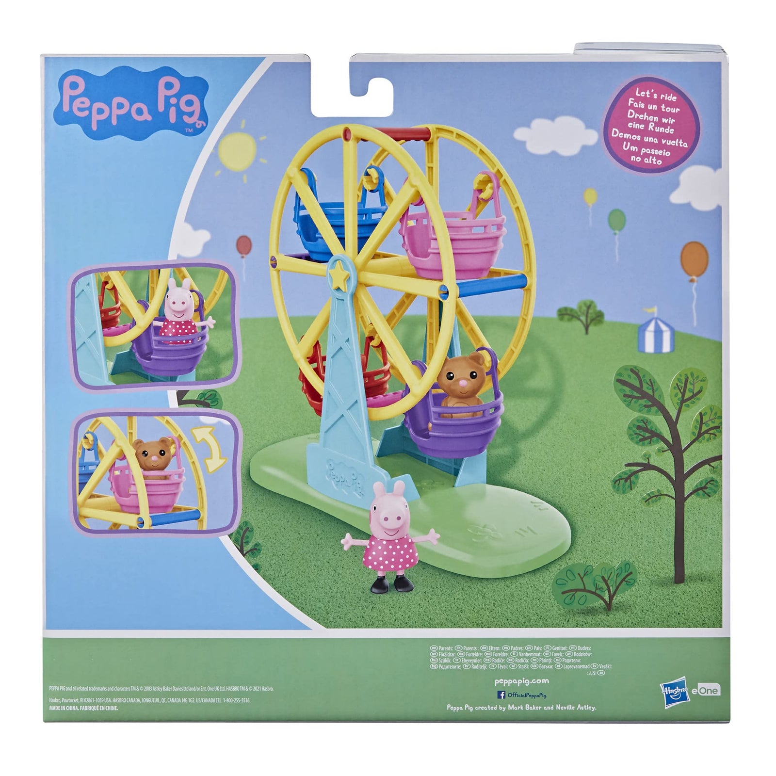 Hasbro Peppa Pig Peppa’s Adventures Peppa’s Ferris Wheel Playset Preschool Toy, with Peppa Pig Figure and Accessory for Kids Ages 3 and Up